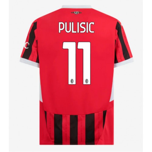 Fotbalové Dres AC Milan Christian Pulisic #11 Domácí 2024-25 Krátký Rukáv